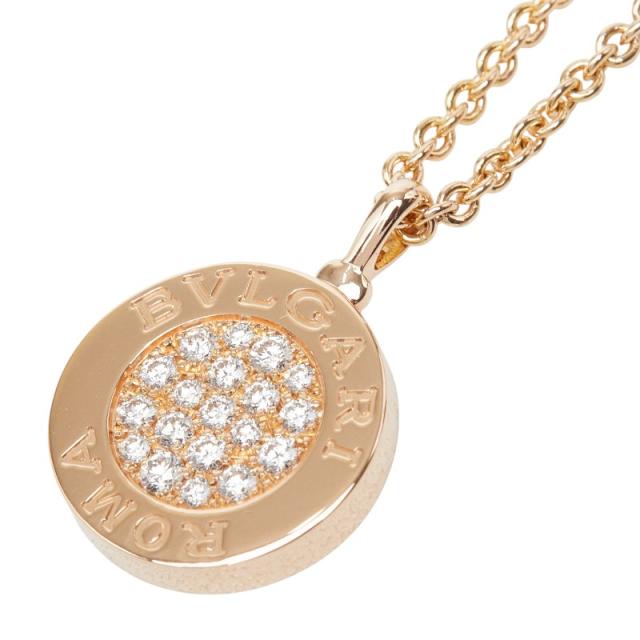 ブルガリ ブルガリブルガリ チェーン ペンダント ネックレス 358375 K18PG ピンクゴールド ホワイトシェル BVLGARI 【中古】