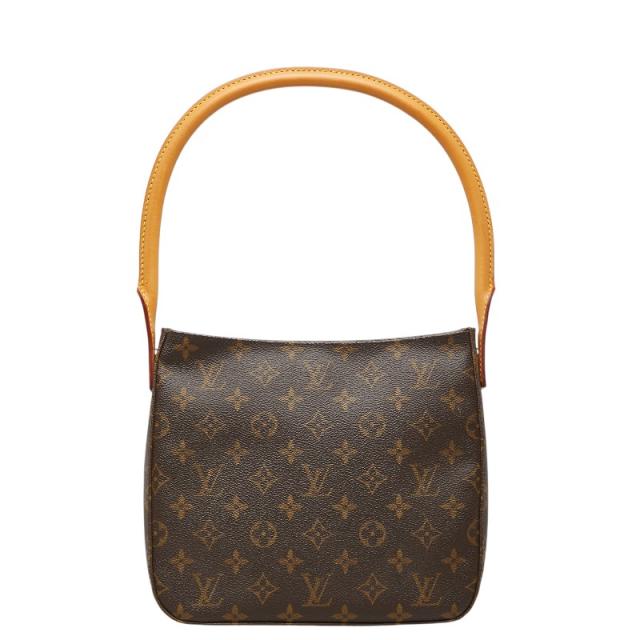 ルイ ヴィトン モノグラム ルーピングMM ショルダーバッグ ハンドバッグ M51146 ブラウン PVC レザー レディース LOUIS VUITTON 【中古】 58,800円