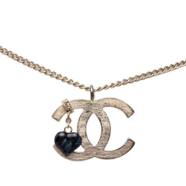 シャネル ココマーク ハート ペンダント ネックレス 01P ゴールド メッキ レディース CHANEL 【中古】 46,800円