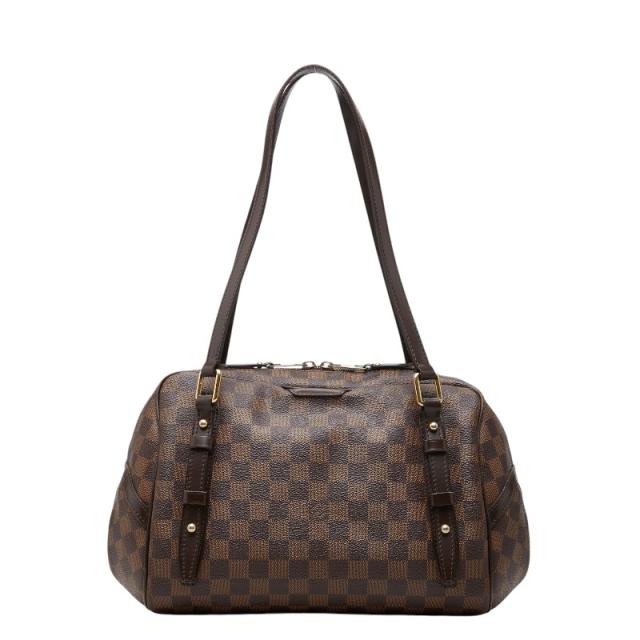 ルイ ヴィトン ダミエ リヴィントンPM トートバッグ ショルダーバッグ N41157 ブラウン PVC レザー レディース LOUIS VUITTON 【中古】 58,800円