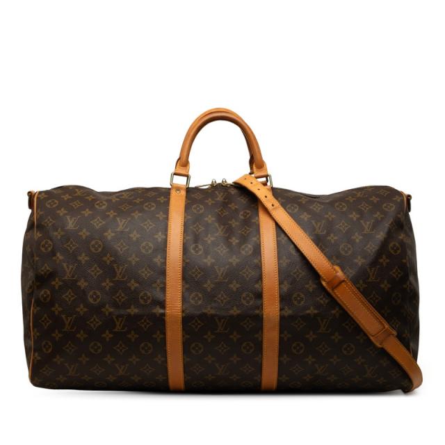 ルイ ヴィトン モノグラム キーポル バンドリエール60 ボストンバッグ ショルダーバッグ 2WAY M41412 ブラウン LOUIS VUITTON 【中古】