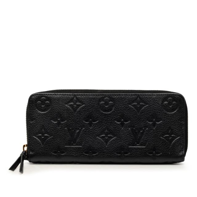 ルイ ヴィトン モノグラム アンプラント ポルトフォイユ クレマンス ラウンドファスナー 長財布 M60171 ノワール LOUIS VUITTON 【中古】 35,620円