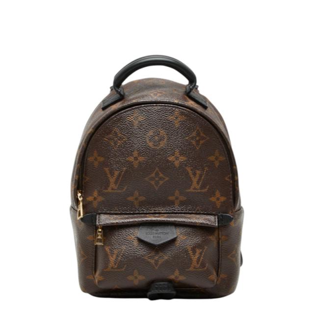 ルイ ヴィトン モノグラム パームスプリングス ミニ リュック バックパック M44873 ブラウン ブラック PVC レザー LOUIS VUITTON【中古】 96,140円