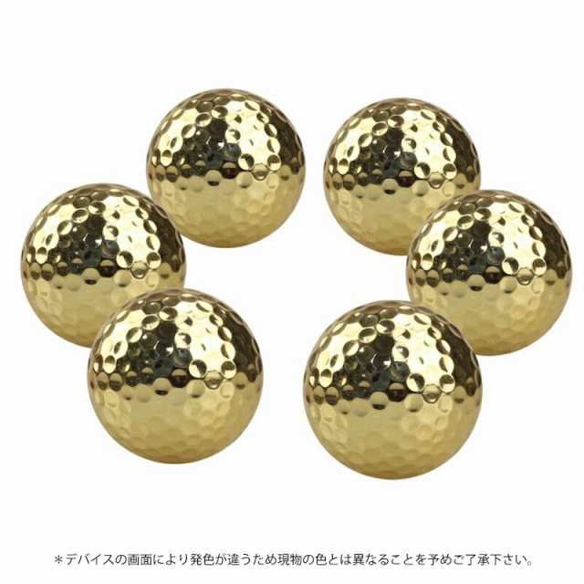 ゴールドゴルフボール 4個セット 練習用 金色 メタリック ゴルフ