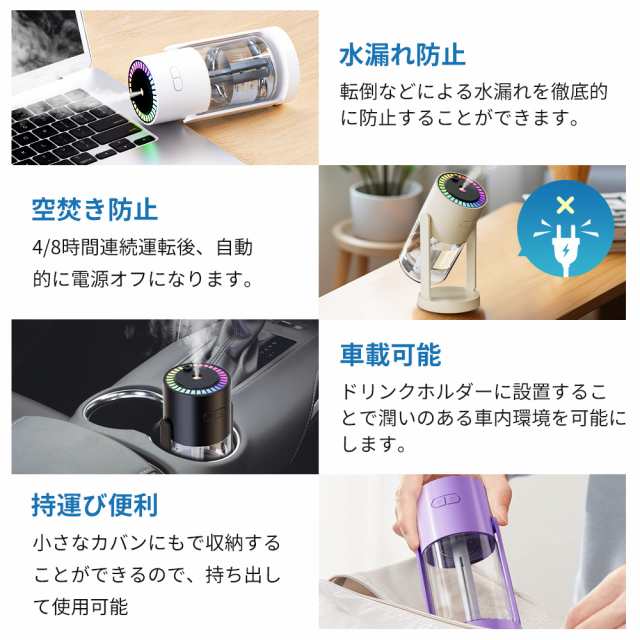 加湿器 卓上 X08 次亜塩素酸水対応 280ml 超音波 アロマ対応 加湿器 卓上 X08 次亜塩素酸水対応 280ml 超音波 アロマ対応