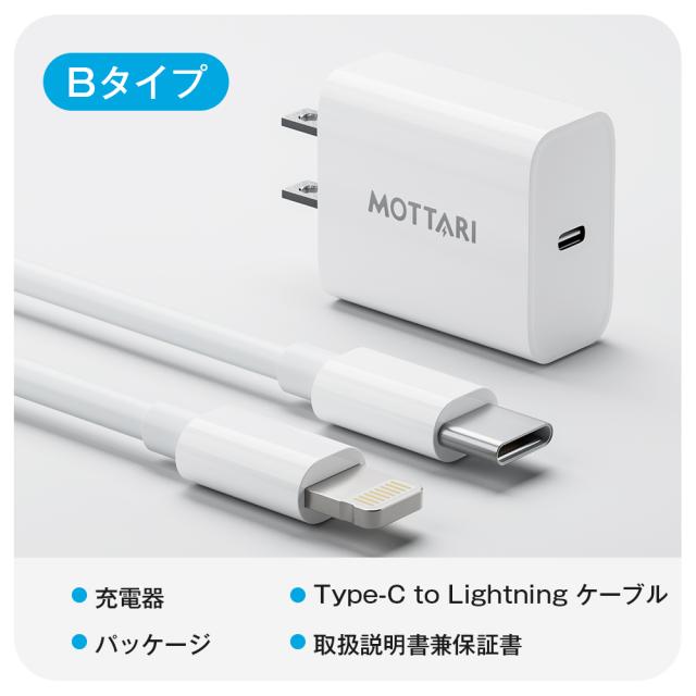 20W GaN急速充電セット」iphone 充電器 ケーブルセット 急速充電器