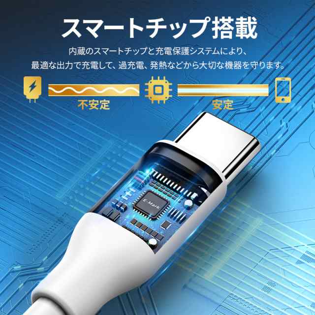 x-2 Type-C タイプC USB-C 急速充電 2本セット 充電ケーブル - 6