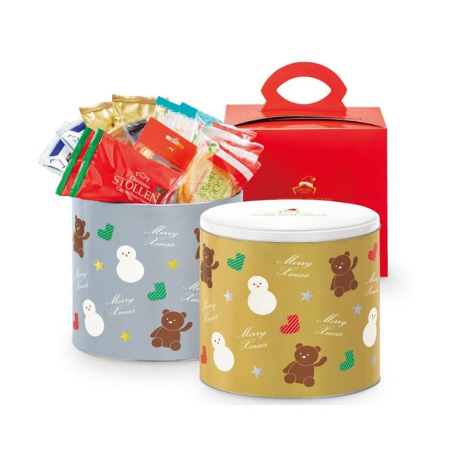 お歳暮 御歳暮 クリスマス ギフト ガトーフェスタハラダ Xmas缶 XG1