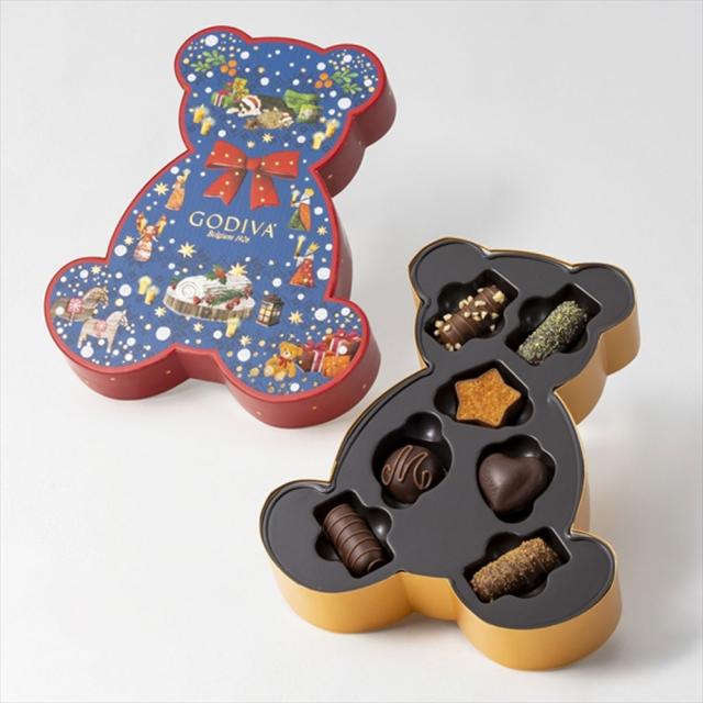 お歳暮 御歳暮 クリスマス ギフト ゴディバ プッシュドノエル ベア セレクション 7粒入
