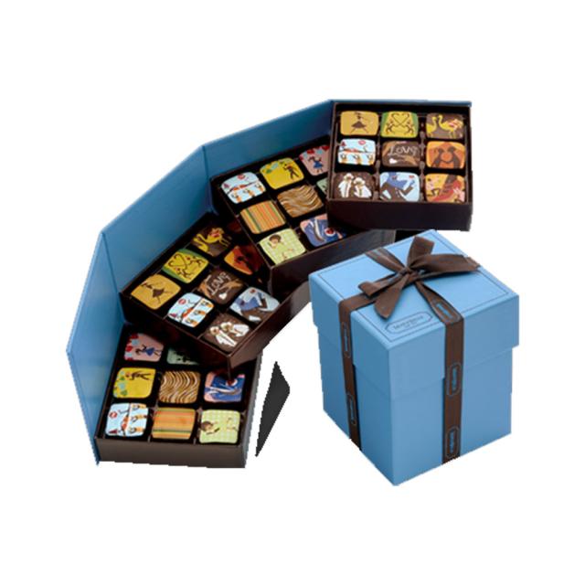 ハロウィン クリスマス お歳暮 ギフト マリベル ブルーボックス 36個入り 詰合せボックス