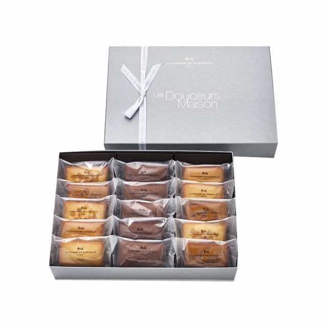 御礼 卒業 卒園 新生活 ギフト LA MAISON DU CHOCOLAT フィナンシェ 15個入 シルバーの通販は