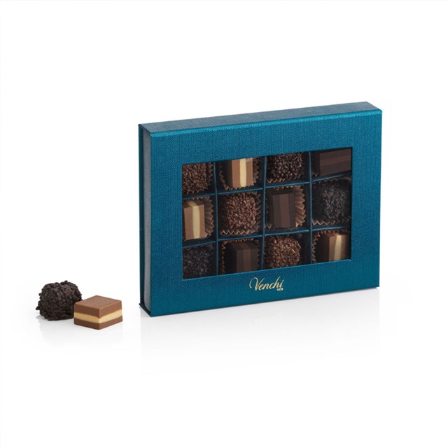 ハロウィン クリスマス お歳暮 ギフト ヴェンキ プラリネブルーボックス 12Ｐ