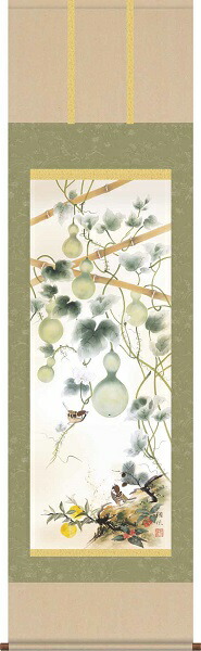 掛軸 掛け軸 開運画 吉祥初夢満願図 洛彩緞子本表装 尺三 小倉