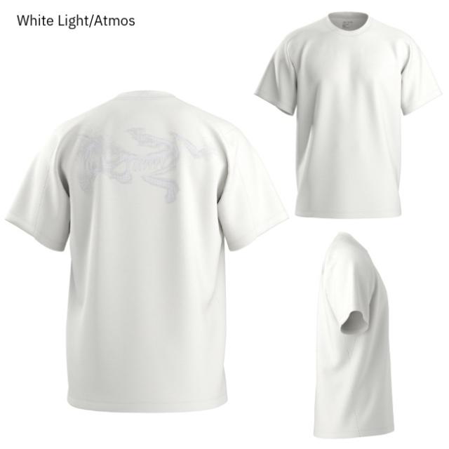 【Women's M ホワイト系】 Arcteryx ( アークテリクス ) クラッグ SL コットン ブラード バード ショート スリーブ Kragg SL Cotton Blurred Bird Crew SS アークテリクス ARC'TERYX クラッグ SL コットン ブラード バード