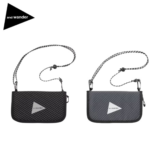 アンドワンダー and wander リフレクティブリップポーチ reflective rip pouch アウトドア キャンプ 登山 トレッキング ハイキング