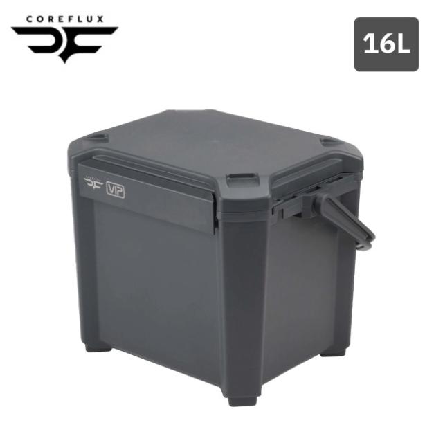 コアフラックス COREFLUX クーラーボックス VIP 16L スレートグレー 高保冷 座れる フタ耐荷重100kg キャンプ CFV16G