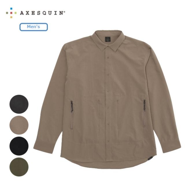 アクシーズクイン AXESQUIN ロングスリーブ ベンチレーションシャツ メンズ LS Ventilation Shirt Ms 夏山縦走 ハイキング アウトドア 長袖シャツ 011188