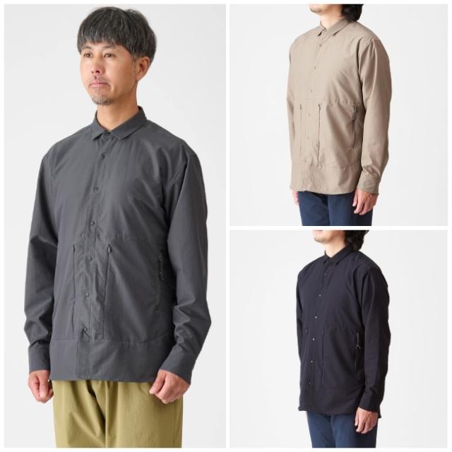 アクシーズクイン AXESQUIN ロングスリーブ ベンチレーションシャツ メンズ LS Ventilation Shirt Ms 夏山縦走 ハイキング アウトドア 長袖シャツ 011188_9