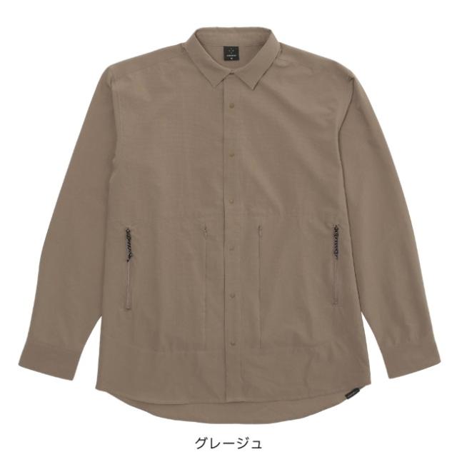 アクシーズクイン AXESQUIN ロングスリーブ ベンチレーションシャツ メンズ LS Ventilation Shirt Ms 夏山縦走 ハイキング アウトドア 長袖シャツ 011188_2