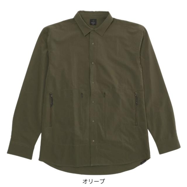 アクシーズクイン AXESQUIN ロングスリーブ ベンチレーションシャツ メンズ LS Ventilation Shirt Ms 夏山縦走 ハイキング アウトドア 長袖シャツ 011188_4