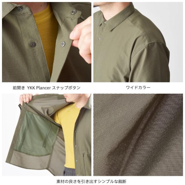 アクシーズクイン AXESQUIN ロングスリーブ ベンチレーションシャツ メンズ LS Ventilation Shirt Ms 夏山縦走 ハイキング アウトドア 長袖シャツ 011188_7