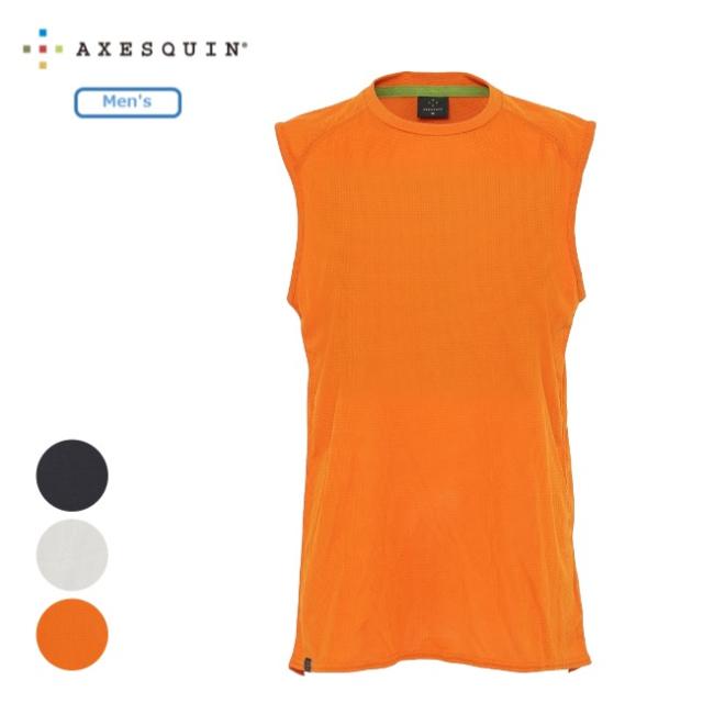 アクシーズクイン AXESQUIN ベンチレーションタンクトップ メンズ Ventilation Tank Top Ms アウトドア ベースレイヤー タンクトップ 抗菌防臭 011126