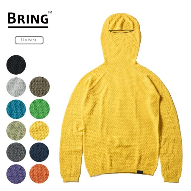 ブリング BRING ワンダーウェア シームレスフーディー ユニセックス WUNDERWEAR Seamless Hoodie 保温 冬山 登山 スノーボード スキー サイクリング BW0503