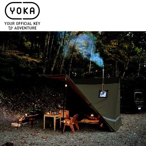 YOKA(ヨカ) ティピ ワンポールテント YK-TN01-DK(ダークカーキ)、YOKA