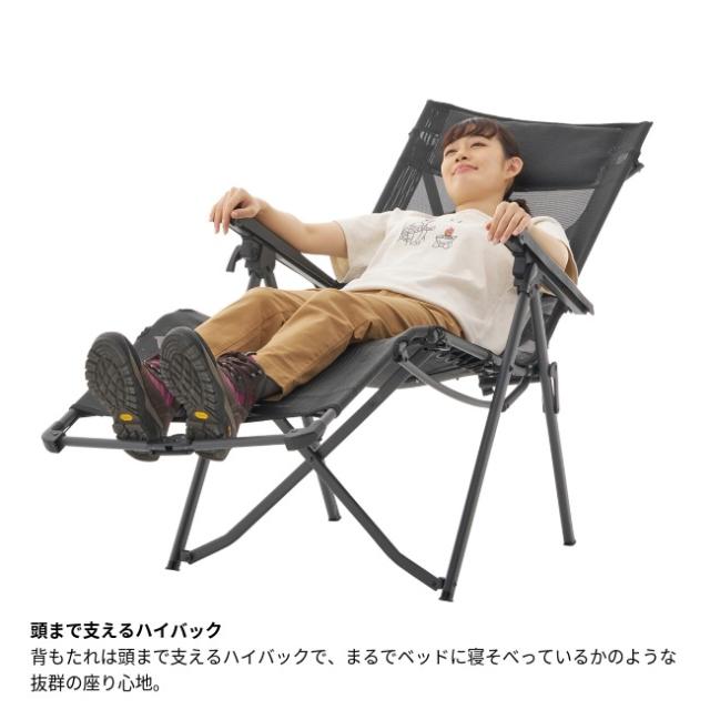 ロゴス LOGOS テスリンリクライナー・コンパクト 折りたたみ チェア 椅子 コンパクト リクライニング キャンプ アウトドア 耐水 メッシュ 73331201_4