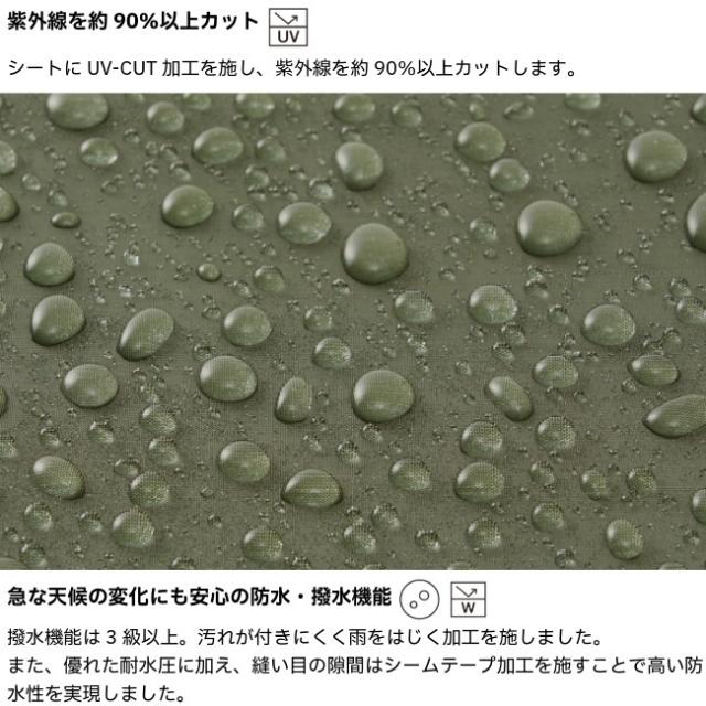 ロゴス LOGOS neos コネクトベース・カージョイント-BF 防水 撥水 難燃 UVカット カーサイドタープ 71202009_8