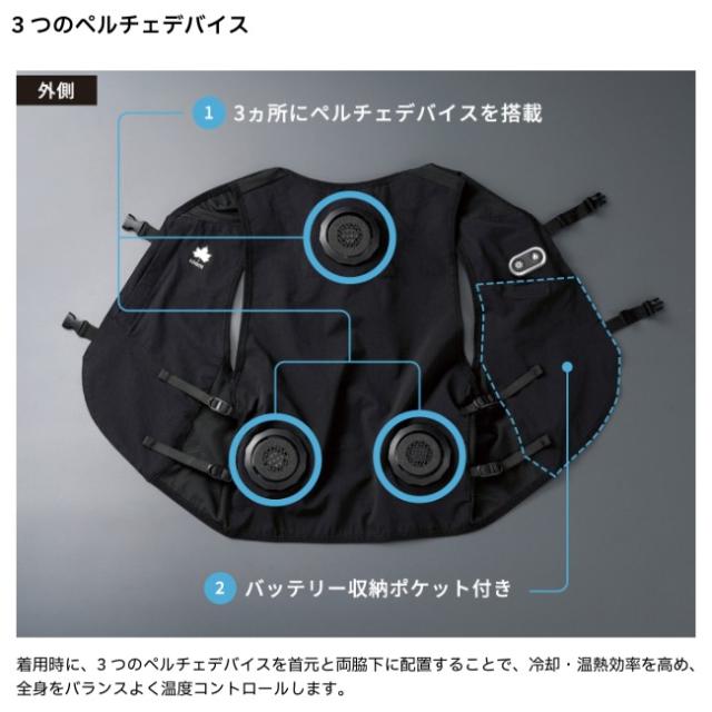 ロゴス LOGOS ペルチェヒート＆クールベスト 冷却 温熱 オールシーズン対応 アウトドア キャンプ BBQ 81336712_4