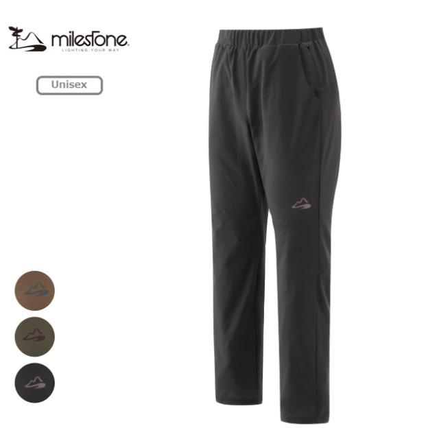 マイルストーン milestone ナッティロングパンツプラス ユニセックス Natty Long Pants PLUS unisex ロングパンツ 長ズボン 撥水 ストレッチ MSRL-005