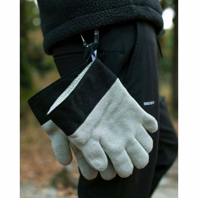 ムラコ MURACO DOUBLE KNIT GLOVE GREY アウトドア キャンプ 手袋 焚き火 調理 ニット｜au PAY マーケット