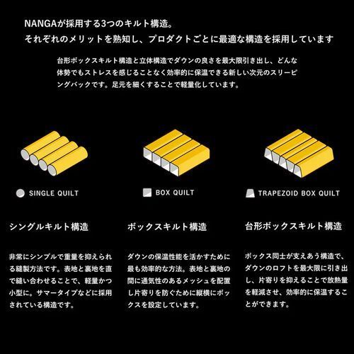 ナンガ NANGA UDD BAG 630DX ロング アウトドア キャンプ 寝袋 シュラフ マミー型 登山_5