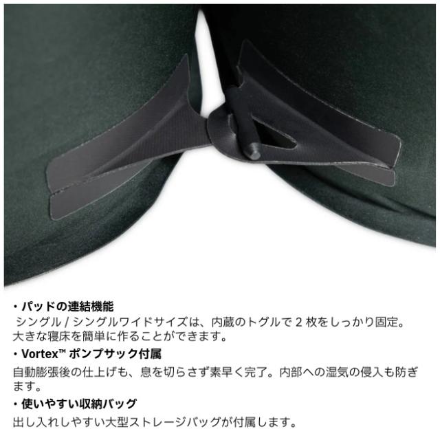 ニーモ NEMO ローマー 2026 シングルワイド Roamer 2026 single wide スリーピングマット 寝具 エアマット 連結 極厚クッション コンパクト NEM419-031026_4