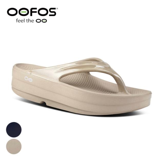 ウーフォス OOFOS OOmega ウーメガ レディース リカバリーサンダル トングサンダル ビーチサンダル タウンユース 厚底