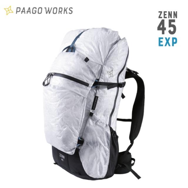 パーゴワークス PAAGO WORKS ゼン45 EXP ZENN 45 EXP バックパック ザック リュック 軽量 アウトドア トレッキング ハイキング 登山 HP601WHT