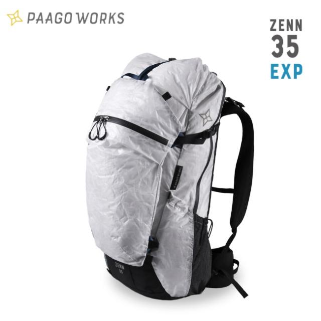 パーゴワークス PAAGO WORKS ゼン 35 EXP ZENN 35 EXP バックパック ザック リュック 軽量 アウトドア トレッキング ハイキング 登山 HP607WHT