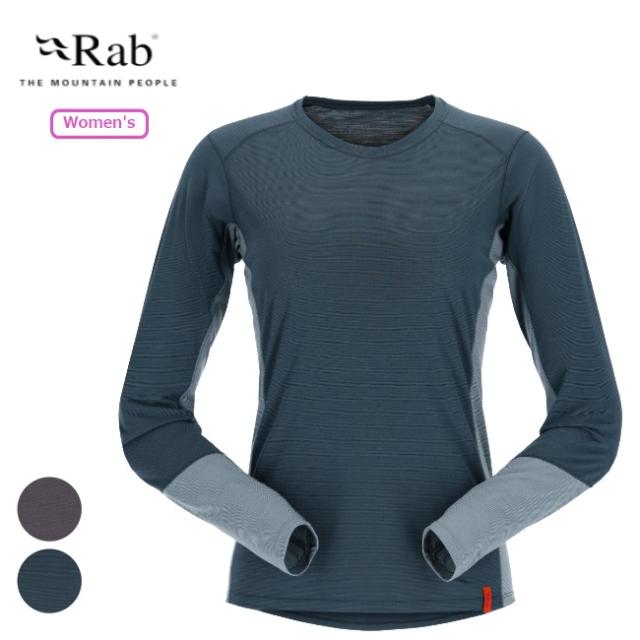 ラブ Rab シンクリノベースLSティー ウィメンズ Syncrino Base LS Tee Wmns ロングスリーブ 長袖 ベースレイヤー 速乾 QBL-33