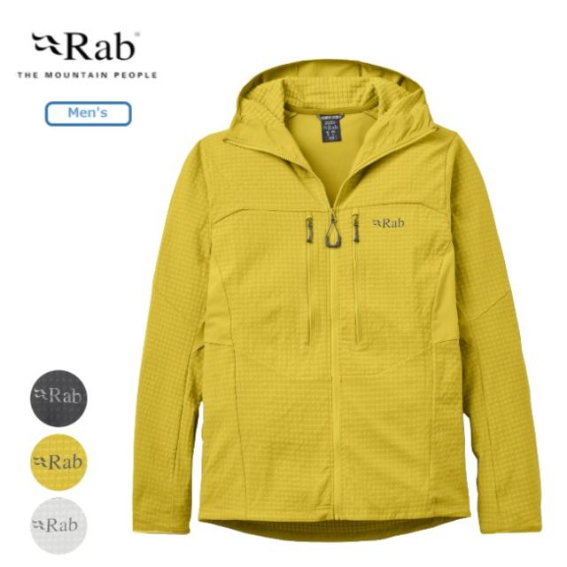 ラブ Rab アセンダー プロ フーディー メンズ Ascendor Pro Hoody Ms ミドルレイヤー フリース ソフトシェル 防風 QDB-87