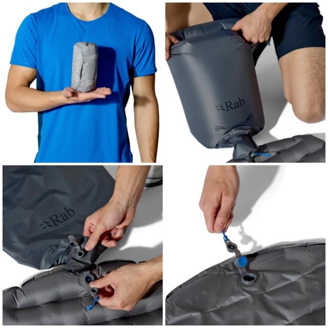 ラブ Rab ウルトラスフィア 5 レギュラー Ultrasphere 5 Regular 超軽量 エアマット コンパクト マミー形状 断熱構造 QMA-13_4