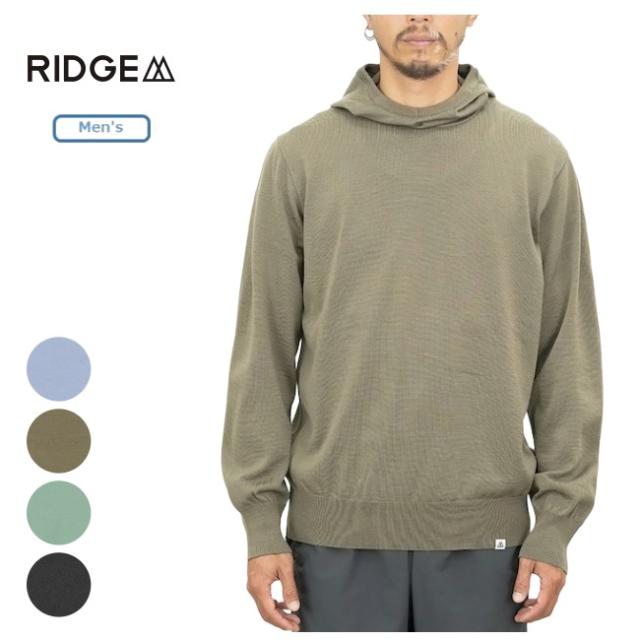 リッジマウンテンギア RIDGE MOUNTAIN GEAR メリノプラックスフーディーセーター メンズ Merino PlaX Hooded Sweater Ms フード付き セーター 日本製