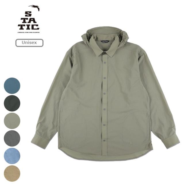 スタティック STATIC マーセドリバー フード シャツ MERCED RIVER HOOD SHIRTS ハイキング 登山 軽量 ウィンドシャツ アウトドア ユニセックス 35202