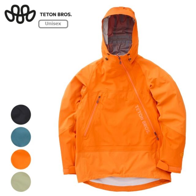 ティートンブロス Teton Bros. ツルギジャケット ユニセックス Tsurugi Jacket Unisex ハードシェル プルオーバー ベンチレーション TB253-100