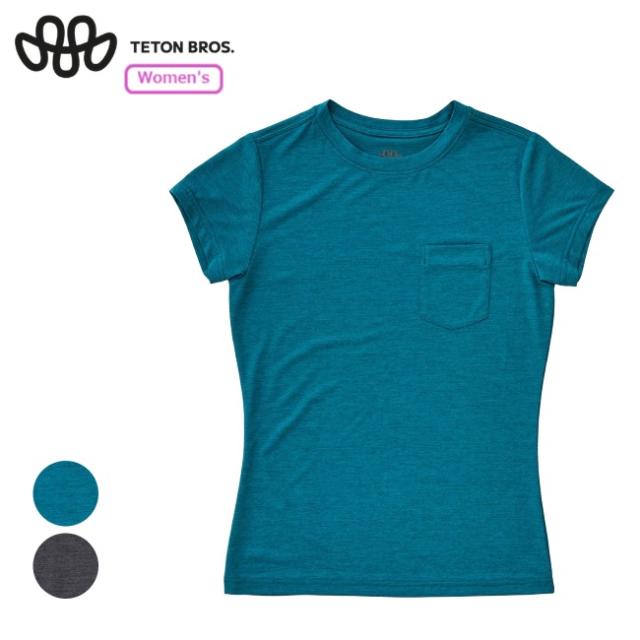 ティートンブロス Teton Bros. ベイパーポケットティー ウィメンズ Vapor Pocket Tee WS Tシャツ 半袖シャツ 春夏 吸水速乾 UPF+30 抗菌防臭 TB261-290