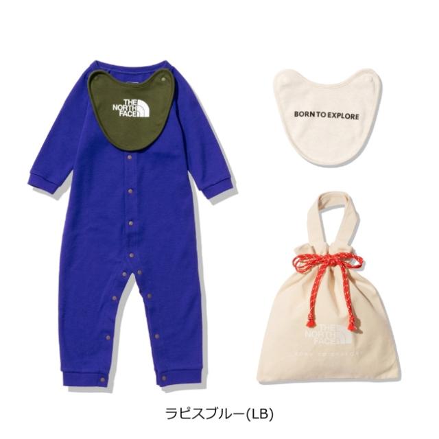 ザ・ノース・フェイス THE NORTH FACE  ロングスリーブロンパース＆2Pビブ（ベビー） B L/S Rompers &amp; 2P Bib  ベビー ギフト 出産祝い ロンパース_1
