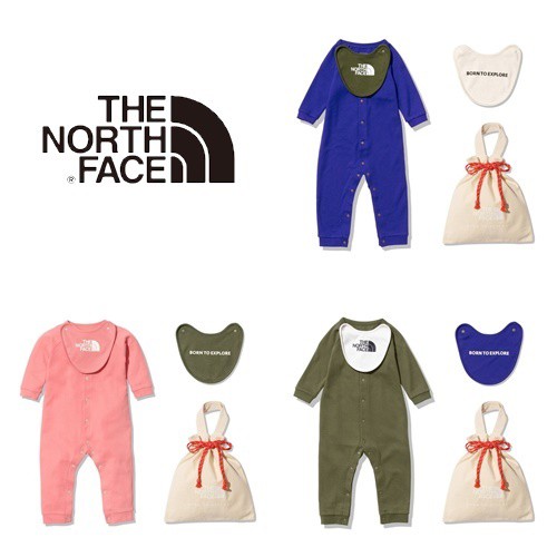 ノースフェイス THE NORTH FACE ロングスリーブロンパース＆2Pビブ