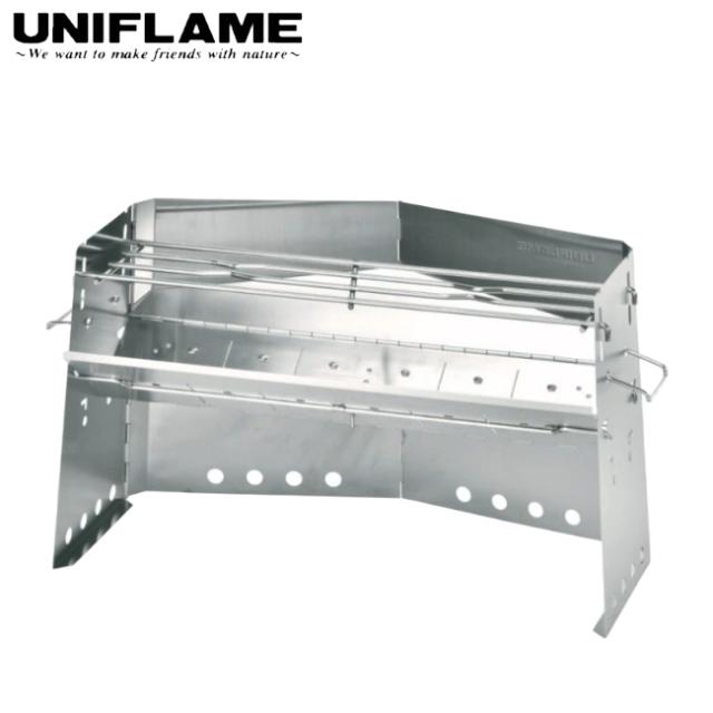 ユニフレーム UNIFLAME 薪グリルII ラージ アウトドア キャンプ 焚き火 炭火 かまど ステンレス ラージサイズ