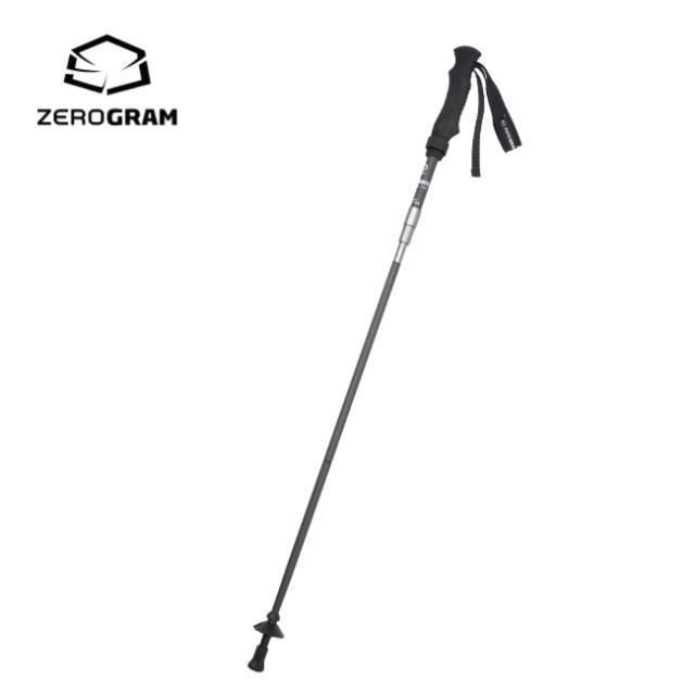 ゼログラム ZEROGRAM UL CARBON FOLDING TREKKING POLE 115（105-115cm）Stone Gray トレッキングポール カーボン製