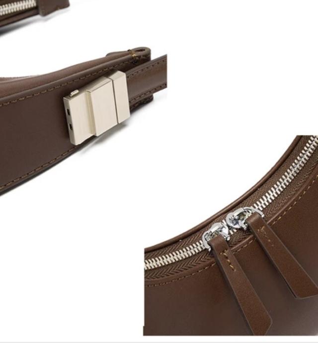 本革 ハンドバッグ レディース ミニ ホーボーバッグ 革 本牛革 ハーフ